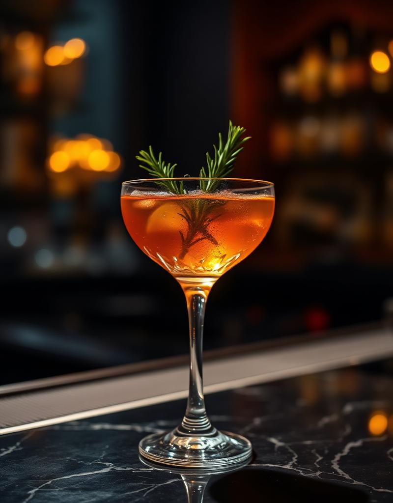Tropical spritz cocktail